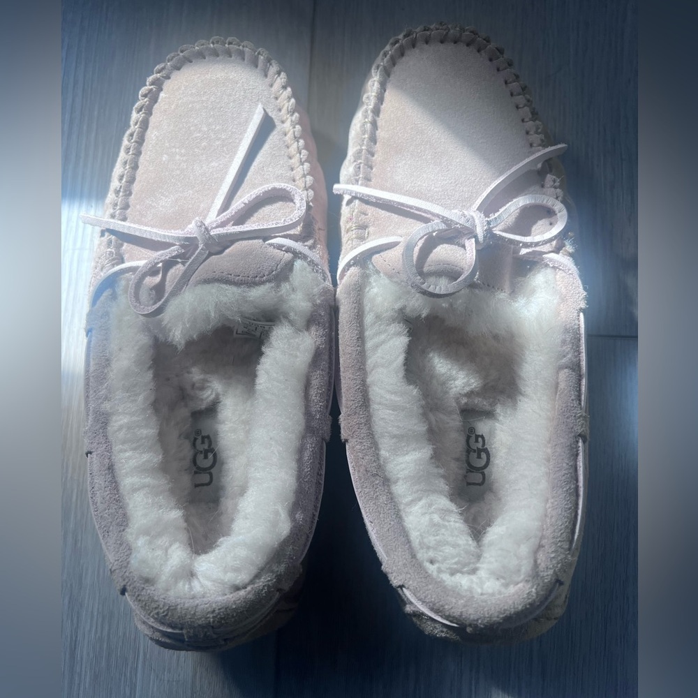 UGG Sand Fur Lined Slippers — Ansley